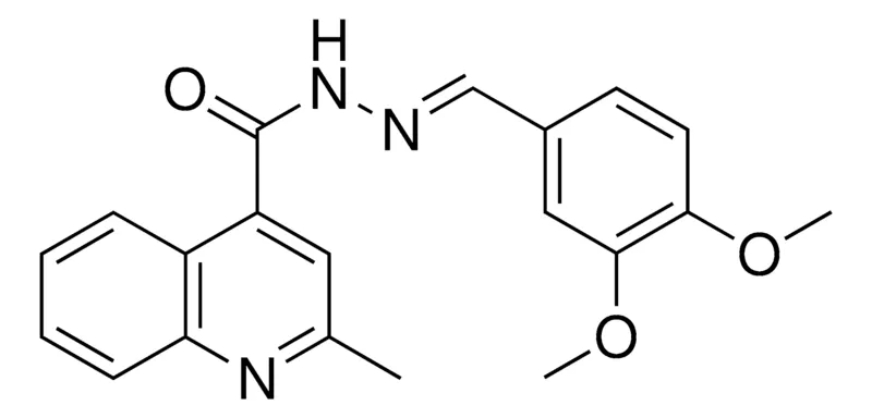 Sigma-Aldrich 2-METHYL-QUINOLINE-4-CARBOXYLIC ACID (3,4-DIMETHOXY-BENZYLIDENE)-HYDRAZIDE,AldrichCPR