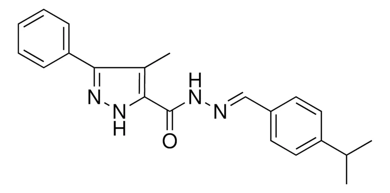 Sigma-Aldrich 4-ME-5-PHENYL-2H-PYRAZOLE-3-CARBOXYLIC ACID (4-ISOPROPYL-BENZYLIDENE)-HYDRAZIDE,AldrichCPR
