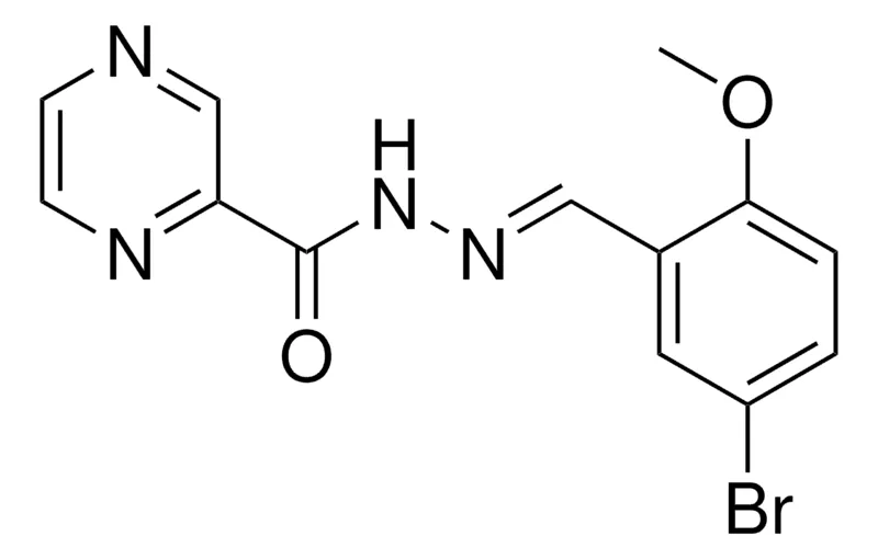 Sigma-Aldrich PYRAZINE-2-CARBOXYLIC ACID (5-BROMO-2-METHOXY-BENZYLIDENE)-HYDRAZIDE，AldrichCPR