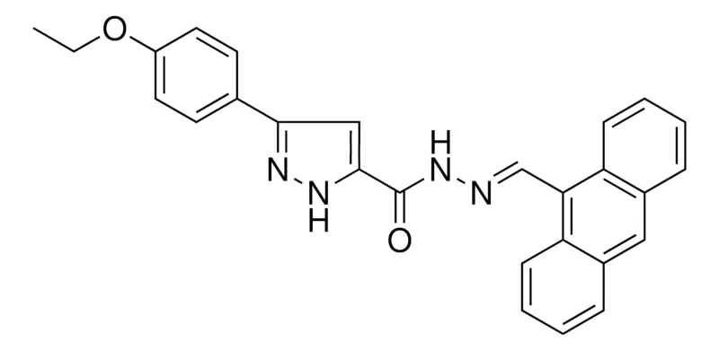 Sigma-Aldrich 5-(4-ETHOXY-PH)-2H-PYRAZOLE-3-CARBOXYLIC ACID ANTHRACEN-9-YLMETHYLENE-HYDRAZIDE,AldrichCPR