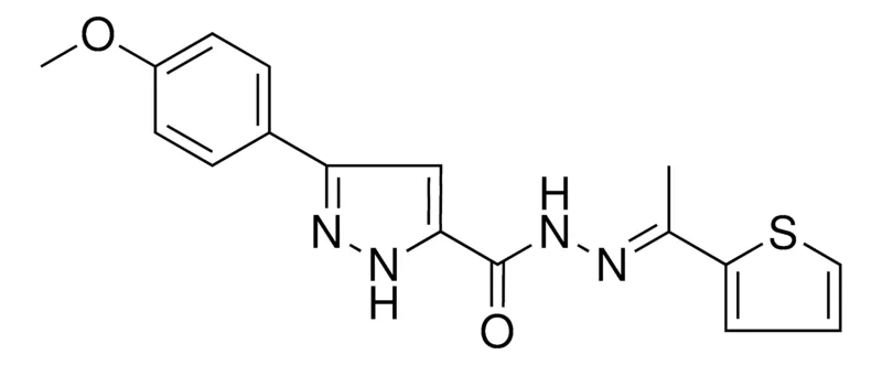Sigma-Aldrich 5-(4-MEO-PH)-2H-PYRAZOLE-3-CARBOXYLIC ACID (1-THIOPHEN-2-YL-ETHYLIDENE)HYDRAZIDE,AldrichCPR