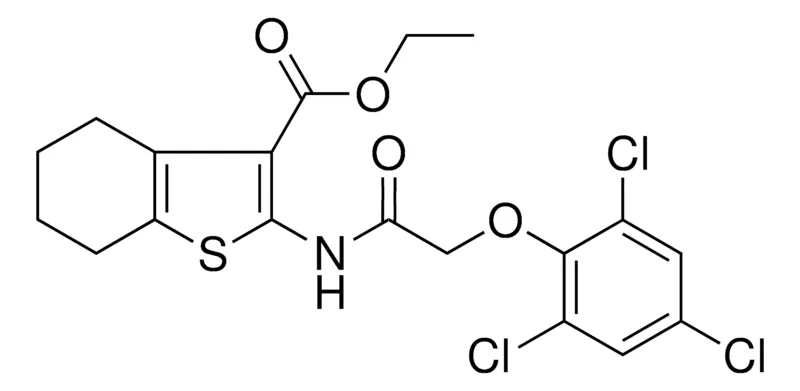 Sigma-Aldrich ETHYL 2-{[(2,4,6-TRICHLOROPHENOXY)ACETYL]AMINO}-4,5,6,7-TETRAHYDRO-1-BENZOTHIOPHENE-3-CARBOXYLATE，AldrichCPR