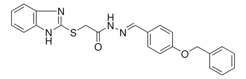 Sigma-Aldrich 2-(1H-BENZOIMIDAZOL-2-YLSULFANYL)-ACETIC ACID (4-BENZYLOXY-BENZYLIDENE)HYDRAZIDE,AldrichCPR