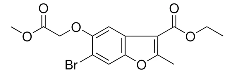 Sigma-Aldrich ETHYL 6-BROMO-5-(2-METHOXY-2-OXOETHOXY)-2-METHYL-1-BENZOFURAN-3-CARBOXYLATE,AldrichCPR