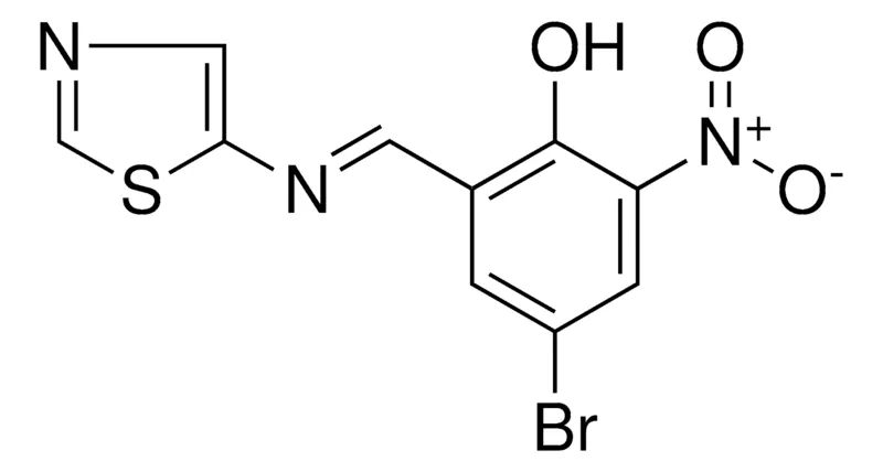 Sigma-Aldrich 4-BROMO-2-NITRO-6-((1,3-THIAZOL-5-YLIMINO)METHYL)PHENOL，AldrichCPR