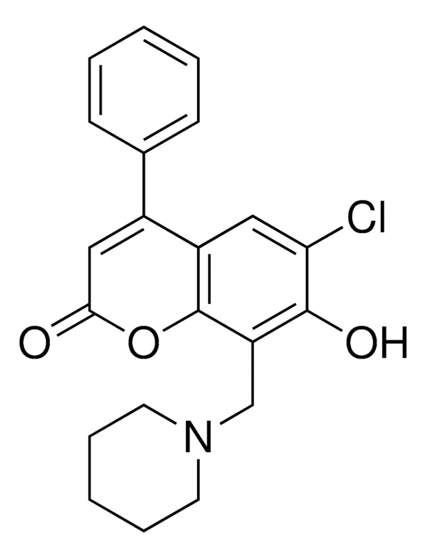 Sigma-Aldrich 6-CHLORO-7-HYDROXY-4-PHENYL-8-PIPERIDIN-1-YLMETHYL-CHROMEN-2-ONE,AldrichCPR
