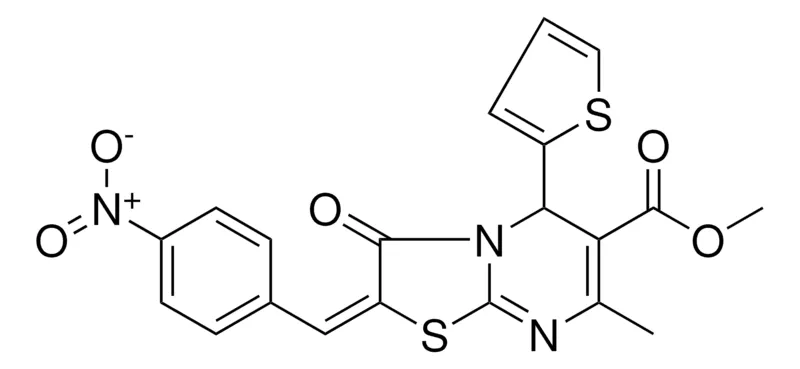 Sigma-Aldrich METHYL (2E)-7-METHYL-2-(4-NITROBENZYLIDENE)-3-OXO-5-(2-THIENYL)-2,3-DIHYDRO-5H-[1,3]THIAZOLO[3,2-A]PYRIMIDINE-6-CARBOXYLATE，AldrichCPR