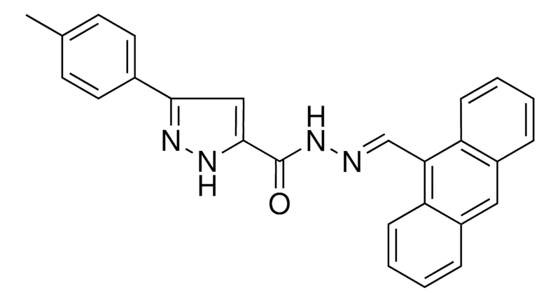 Sigma-Aldrich 5-P-TOLYL-2H-PYRAZOLE-3-CARBOXYLIC ACID ANTHRACEN-9-YLMETHYLENE-HYDRAZIDE,AldrichCPR