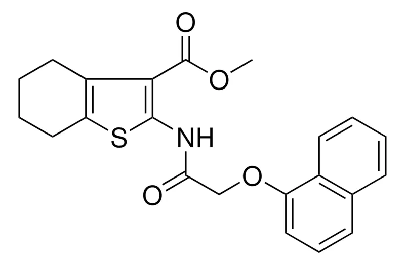 Sigma-Aldrich METHYL 2-{[(1-NAPHTHYLOXY)ACETYL]AMINO}-4,5,6,7-TETRAHYDRO-1-BENZOTHIOPHENE-3-CARBOXYLATE，AldrichCPR