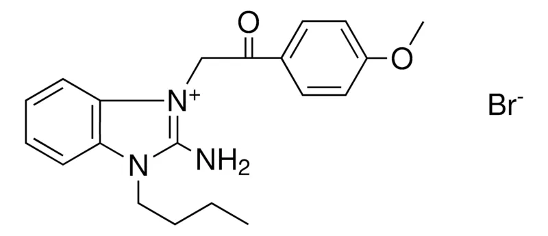 Sigma-Aldrich 2-AMINO-3-BU-1-(2-(4-MEO-PHENYL)-2-OXO-ETHYL)-3H-BENZOIMIDAZOL-1-IUM, BROMIDE,AldrichCPR