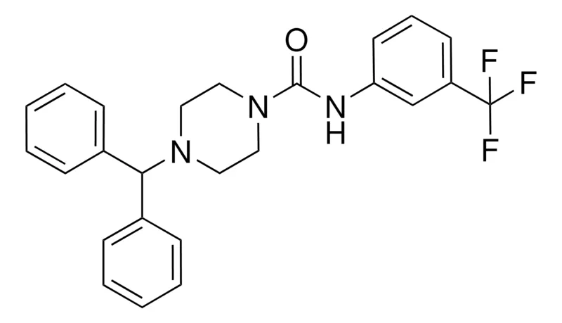 Sigma-Aldrich 4-BENZHYDRYL-N-(3-(TRIFLUOROMETHYL)PHENYL)-1-PIPERAZINECARBOXAMIDE,AldrichCPR