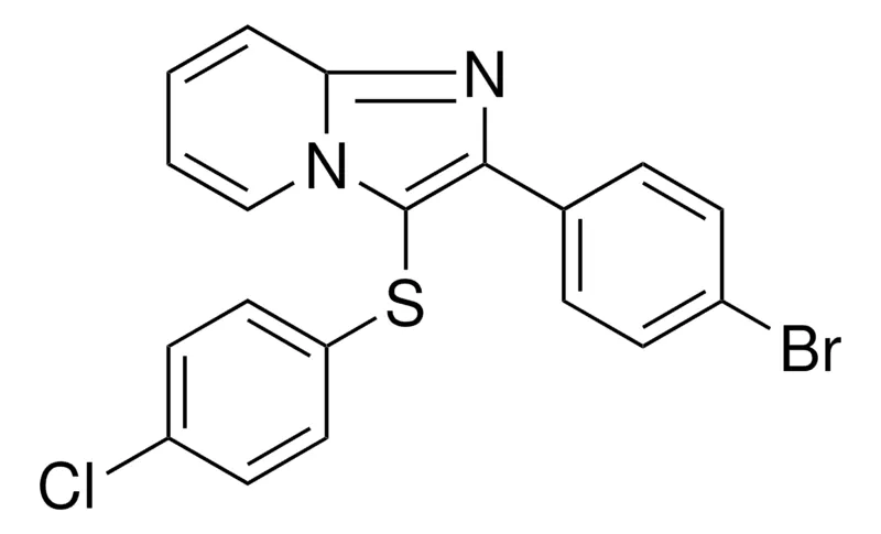 Sigma-Aldrich 2-(4-BROMO-PHENYL)-3-(4-CHLORO-PHENYLSULFANYL)-IMIDAZO(1,2-A)PYRIDINE,AldrichCPR