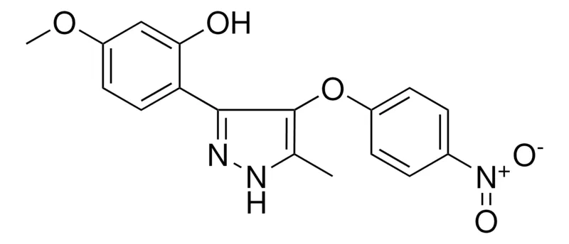Sigma-Aldrich 5-METHOXY-2-(5-METHYL-4-(4-NITROPHENOXY)-1H-PYRAZOL-3-YL)PHENOL,AldrichCPR