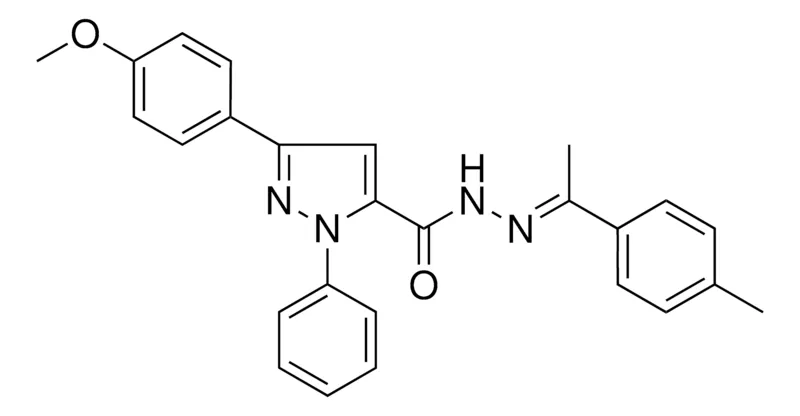 Sigma-Aldrich 5-(4-MEO-PH)-2-PH-2H-PYRAZOLE-3-CARBOXYLIC ACID (1-P-TOLYL-ETHYLIDENE)-HYDRAZIDE,AldrichCPR