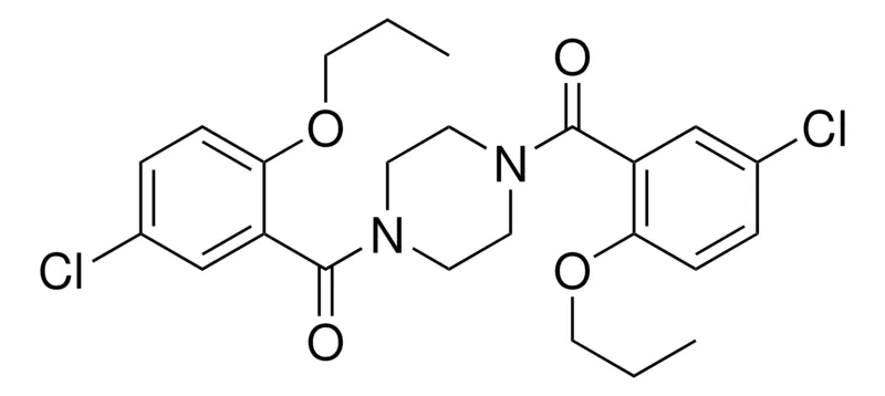 Sigma-Aldrich (4-(5-CL-2-PROPOXY-BZ)-PIPERAZIN-1-YL)-(5-CHLORO-2-PROPOXY-PHENYL)-METHANONE,AldrichCPR