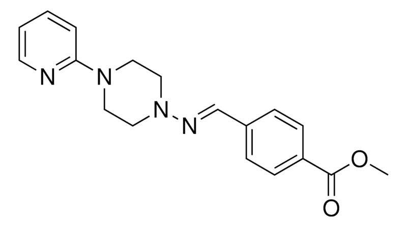Sigma-Aldrich 4-((4-PYRIDIN-2-YL-PIPERAZIN-1-YLIMINO)-METHYL)-BENZOIC ACID METHYL ESTER,AldrichCPR