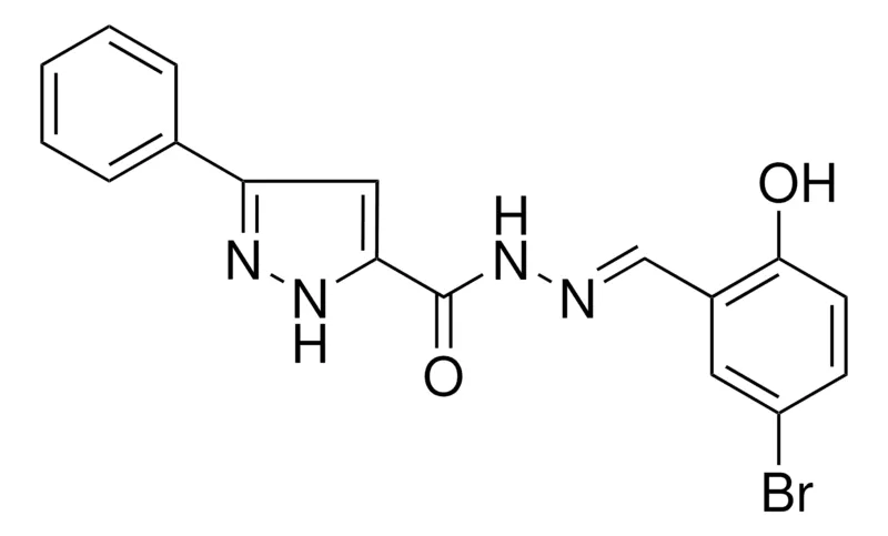 Sigma-Aldrich 5-PHENYL-2H-PYRAZOLE-3-CARBOXYLIC ACID (5-BROMO-2-HYDROXY-BENZYLIDENE)-HYDRAZIDE,AldrichCPR