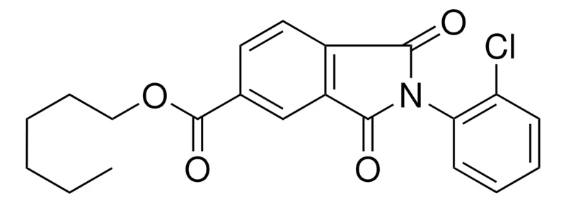 Sigma-Aldrich 2-(2-CL-PHENYL)-1,3-DIOXO-2,3-DIHYDRO-1H-ISOINDOLE-5-CARBOXYLIC ACID HEXYL ESTER,AldrichCPR