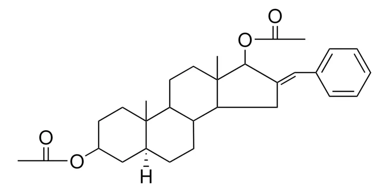 Sigma-Aldrich 16-BENZYLIDENE-5-ALPHA-ANDROSTANE-3-BETA,17-BETA-DIYL DIACETATE,AldrichCPR