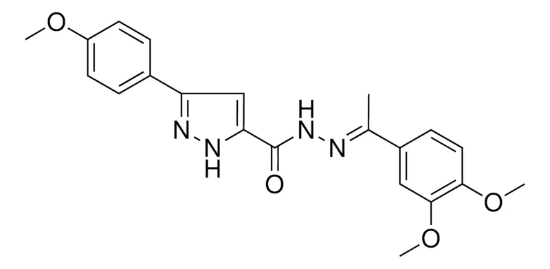 Sigma-Aldrich 5(4-MEO-PH)2H-PYRAZOLE-3-CARBOXYLIC ACID (1-(3,4-DI-MEO-PH)-ETHYLIDENE)HYDRAZIDE,AldrichCPR