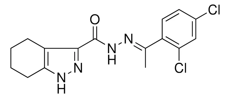 Sigma-Aldrich 4,5,6,7-4H-1H-INDAZOLE-3-CARBOXYLIC ACID (1-(2,4-DI-CL-PH)-ETHYLIDENE)-HYDRAZIDE，AldrichCPR