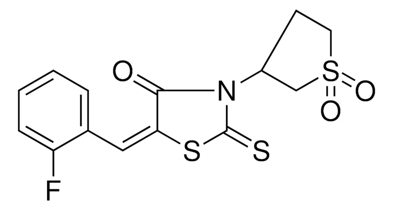 Sigma-Aldrich 3-(1,1-DIOXO-4H-THIOPHEN-3-YL)-5-(2-F-BENZYLIDENE)-2-THIOXO-THIAZOLIDIN-4-ONE,AldrichCPR