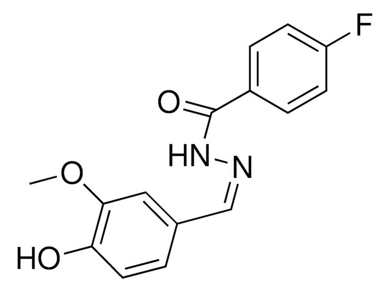 Sigma-Aldrich 4-FLUOROBENZOIC (4-HYDROXY-3-METHOXYBENZYLIDENE)HYDRAZIDE,AldrichCPR