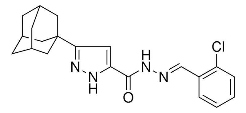Sigma-Aldrich 5-ADAMANTAN-1-YL-2H-PYRAZOLE-3-CARBOXYLIC ACID (2-CHLORO-BENZYLIDENE)-HYDRAZIDE,AldrichCPR