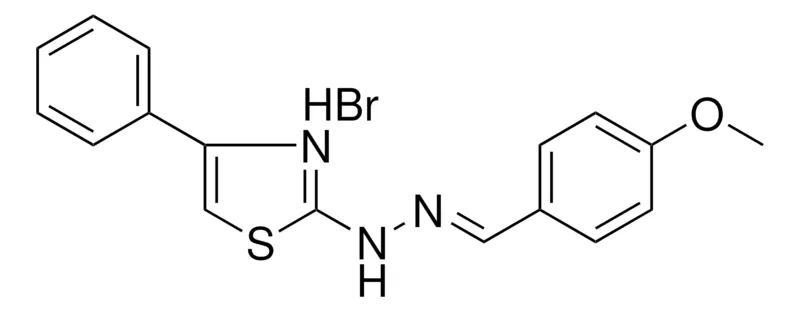 Sigma-Aldrich N-(4-METHOXY-BENZYLIDENE)-N'-(4-PHENYL-THIAZOL-2-YL)-HYDRAZINE, HYDROBROMIDE,AldrichCPR