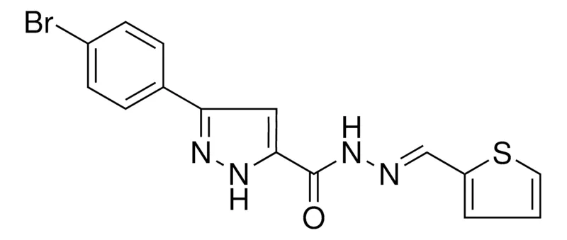 Sigma-Aldrich 5-(4-BR-PHENYL)-2H-PYRAZOLE-3-CARBOXYLIC ACID THIOPHEN-2-YLMETHYLENE-HYDRAZIDE，AldrichCPR
