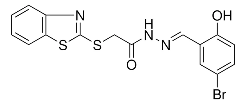 Sigma-Aldrich 2-(BENZOTHIAZOL-2-YLSULFANYL)-ACETIC ACID (5-BR-2-HYDROXY-BENZYLIDENE)-HYDRAZIDE,AldrichCPR