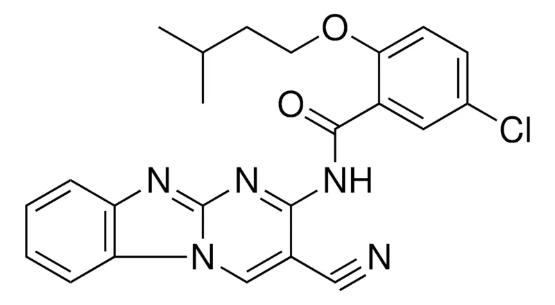 Sigma-Aldrich 5-CHLORO-N-(3-CYANOPYRIMIDO(1,2-A)BENZIMIDAZOL-2-YL)-2-(ISOPENTYLOXY)BENZAMIDE，AldrichCPR