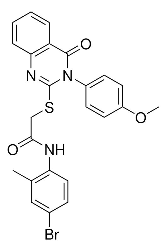 Sigma-Aldrich N-(4-BROMO-2-METHYLPHENYL)-2-{[3-(4-METHOXYPHENYL)-4-OXO-3,4-DIHYDRO-2-QUINAZOLINYL]SULFANYL}ACETAMIDE，AldrichCPR