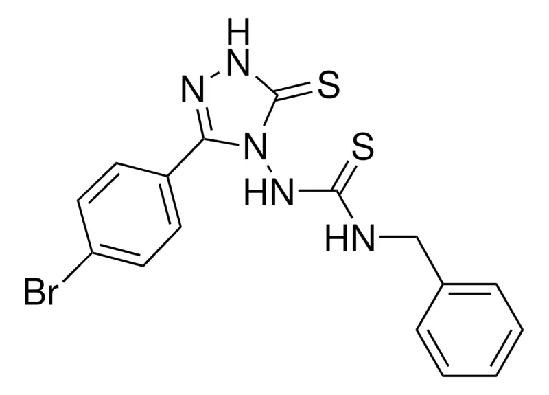Sigma-Aldrich N-BENZYL-N'-(3-(4-BR-PH)-5-THIOXO-1,5-DIHYDRO-4H-1,2,4-TRIAZOL-4-YL)THIOUREA,AldrichCPR