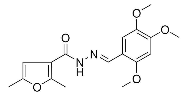 Sigma-Aldrich 2,5-DIMETHYL-FURAN-3-CARBOXYLIC ACID (2,4,5-TRIMETHOXY-BENZYLIDENE)-HYDRAZIDE,AldrichCPR