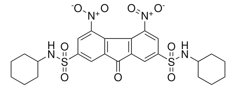 Sigma-Aldrich 4,5-DINITRO-9-OXO-9H-FLUORENE-2,7-DISULFONIC ACID BIS-CYCLOHEXYLAMIDE,AldrichCPR