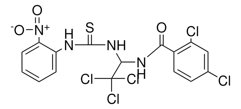 Sigma-Aldrich 2,4-DICHLORO-N-(2,2,2-TRICHLORO-1-(3-(2-NITRO-PH)-THIOUREIDO)-ETHYL)-BENZAMIDE,AldrichCPR