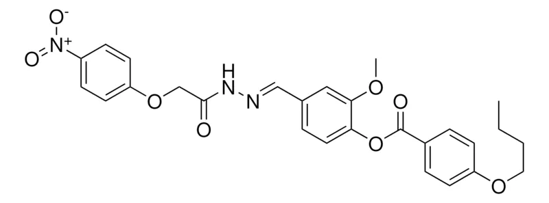 Sigma-Aldrich 2-METHOXY-4-(2-((4-NITROPHENOXY)ACETYL)CARBOHYDRAZONOYL)PHENYL 4-BUTOXYBENZOATE,AldrichCPR