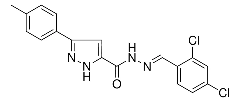 Sigma-Aldrich 5-P-TOLYL-2H-PYRAZOLE-3-CARBOXYLIC ACID (2,4-DICHLORO-BENZYLIDENE)-HYDRAZIDE,AldrichCPR