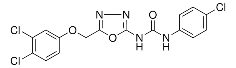 Sigma-Aldrich N-(4-CHLOROPHENYL)-N'-(5-((3,4-DICHLOROPHENOXY)METHYL)-1,3,4-OXADIAZOL-2-YL)UREA,AldrichCPR