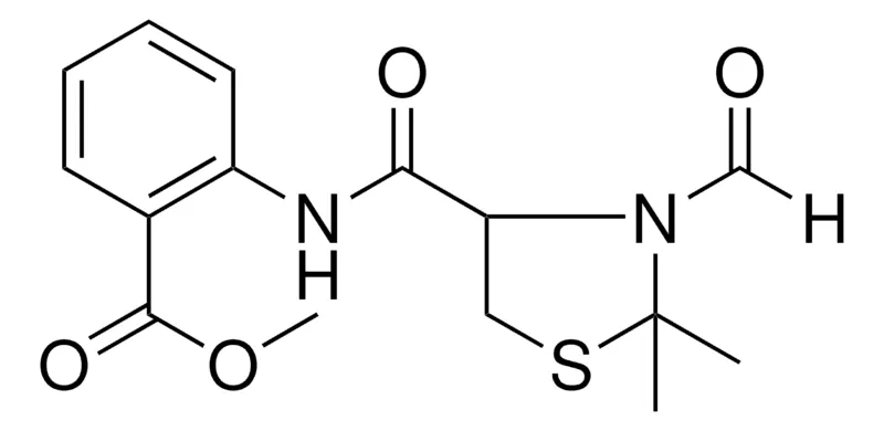 Sigma-Aldrich 2-((3-FORMYL-2,2-DIMETHYL-THIAZOLIDINE-4-CARBONYL)-AMINO)-BENZOIC ACID ME ESTER，AldrichCPR