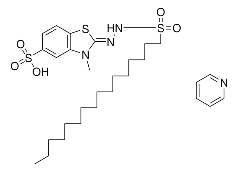 Sigma-Aldrich 1-HEXADECANESULFONIC (METHYL-SULFO-BENZOTHIAZOLINYLIDENE)HYDRAZID, PYRIDINE SALT,AldrichCPR