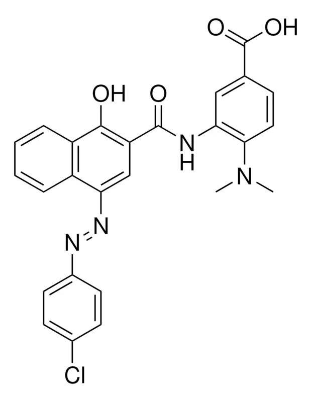 Sigma-Aldrich 3-((4-((4-CL-PH)DIAZENYL)-1-HO-2-NAPHTHOYL)AMINO)-4-(DIMETHYLAMINO)BENZOIC ACID,AldrichCPR