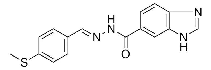 Sigma-Aldrich N'-(4-(METHYLTHIO)BENZYLIDENE)-1H-BENZIMIDAZOLE-6-CARBOHYDRAZIDE，AldrichCPR