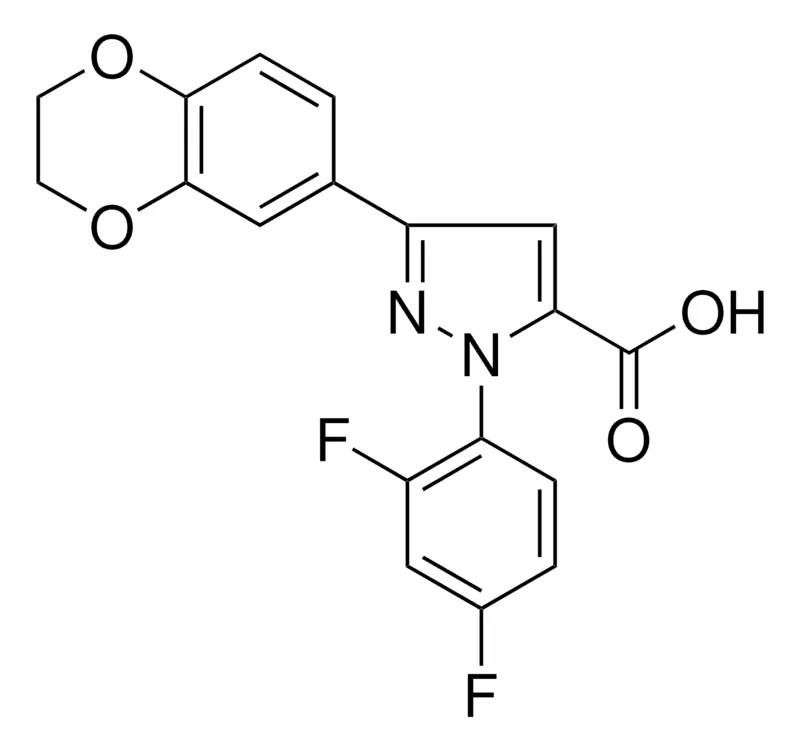 Sigma-Aldrich 1-(2,4-DIFLUOROPHENYL)-3-(2,3-DIHYDRO-1,4-BENZODIOXIN-6-YL)-1H-PYRAZOLE-5-CARBOXYLIC ACID,AldrichCPR