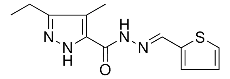 Sigma-Aldrich 3-ETHYL-4-METHYL-N'-(2-THIENYLMETHYLENE)-1H-PYRAZOLE-5-CARBOHYDRAZIDE,AldrichCPR