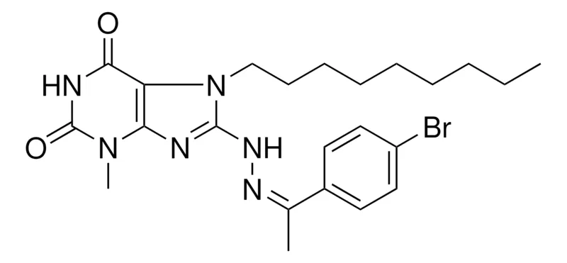 Sigma-Aldrich 8-(N'-(1-(4-BR-PH)-ETHYLIDENE)-HYDRAZINO)-3-ME-7-NONYL-3,7-2H-PURINE-2,6-DIONE,AldrichCPR