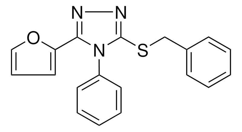 Sigma-Aldrich 3-BENZYLSULFANYL-5-FURAN-2-YL-4-PHENYL-4H-(1,2,4)TRIAZOLE,AldrichCPR
