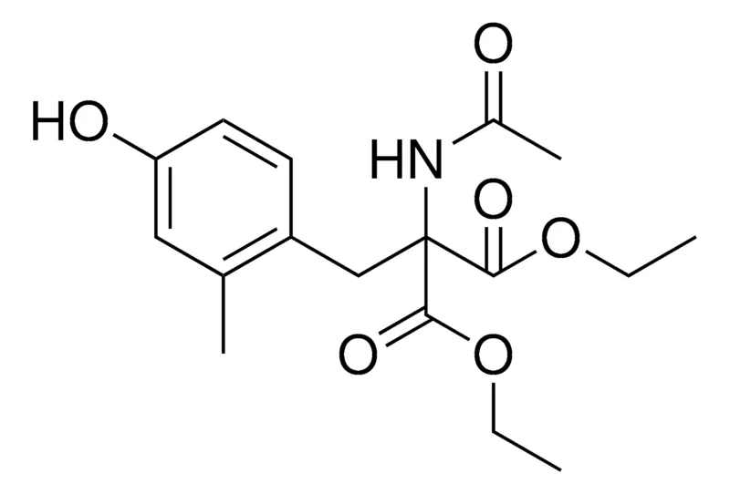 Sigma-Aldrich 2-ACETYLAMINO-2-(4-HYDROXY-2-METHYL-BENZYL)-MALONIC ACID DIETHYL ESTER,AldrichCPR