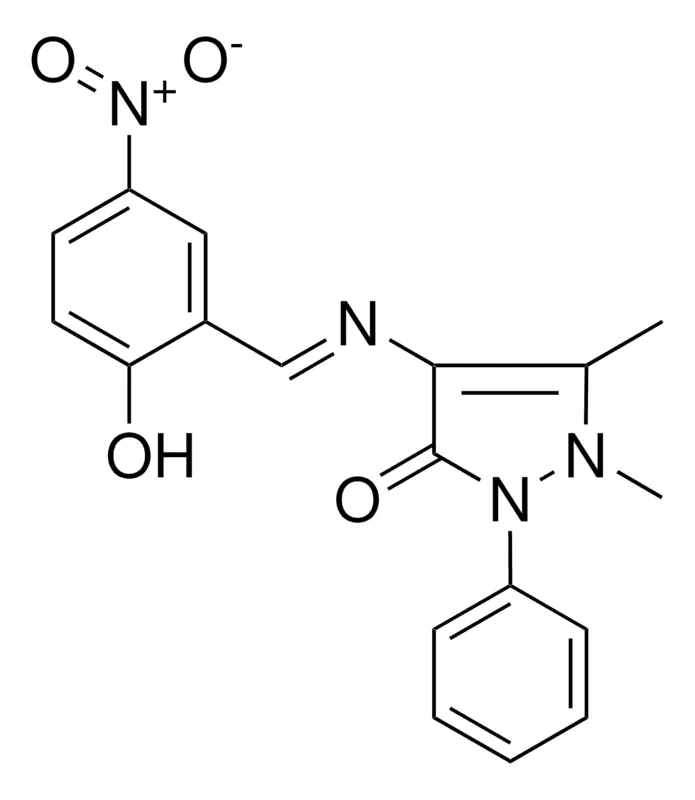 Sigma-Aldrich 4-((2-HO-5-NITRO-BENZYLIDENE)-AMINO)-1,5-DIMETHYL-2-PH-1,2-DIHYDRO-PYRAZOL-3-ONE，AldrichCPR